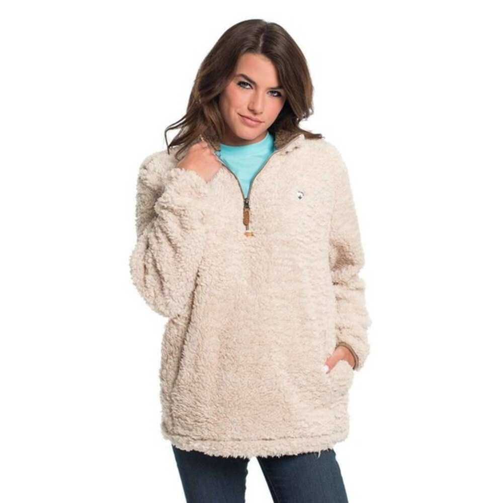 The Southern Shirt Co. Sherpa Pullover Oyster XL